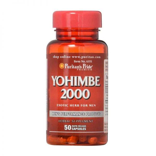 Yohimbe 2,000 mg (2 g), 50buc.
