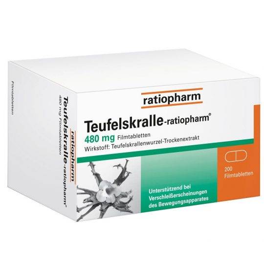 TEUFELSKRALLE-ratiopharm 480mg.100 tablete