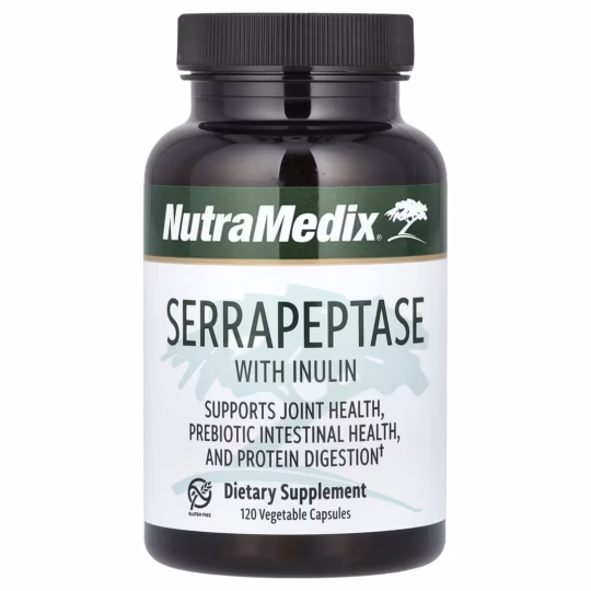 Enzima Serrapeptase 500mg (250.000 UI , Ultra Strong)/capsulă 120.buc