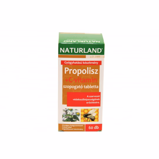 Propolis C Vitamina Tablete Supt 60x – Suport Natural pentru Imunitate și Gât Iritat