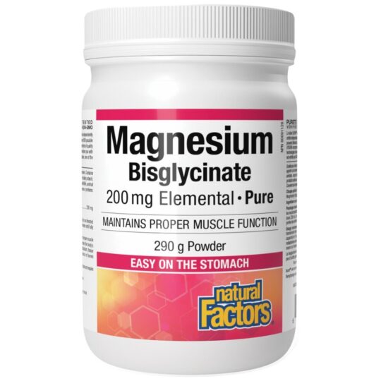 Magnesium Bisglycinate Pure 200 mg (290 g) – Natural Factors