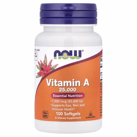 Now Foods Vitamin A 25.000 IU 100 capsule moi