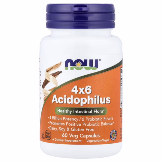 NOW Foods 4x6 Acidophilus 60 capsule vegetale