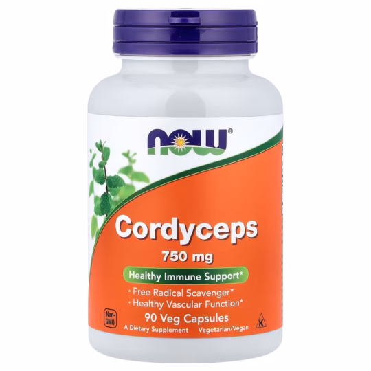 NOW Foods Cordyceps 750 mg 90 capsule vegetale