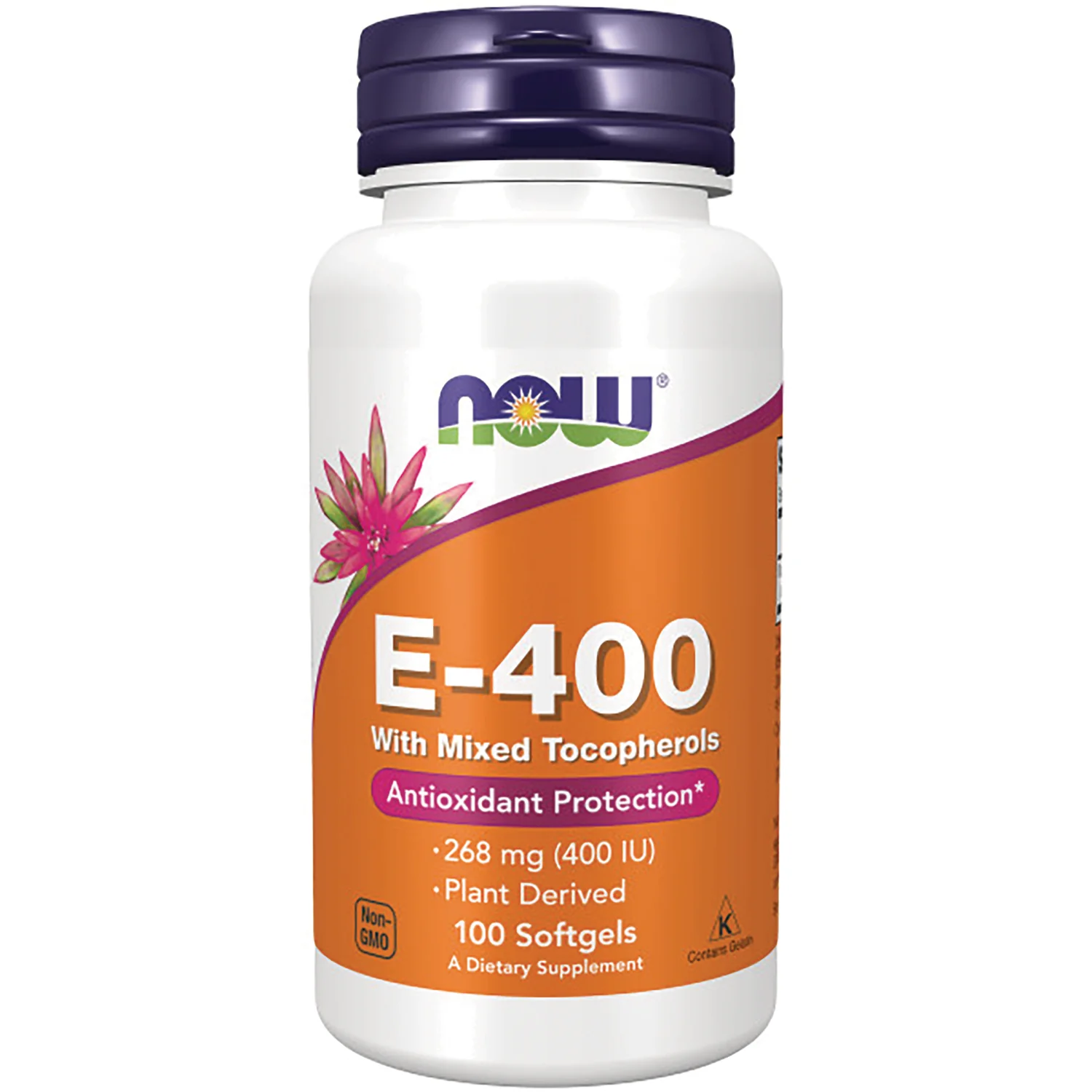 NOW Foods E-400 100 capsule moi cu vitamina E