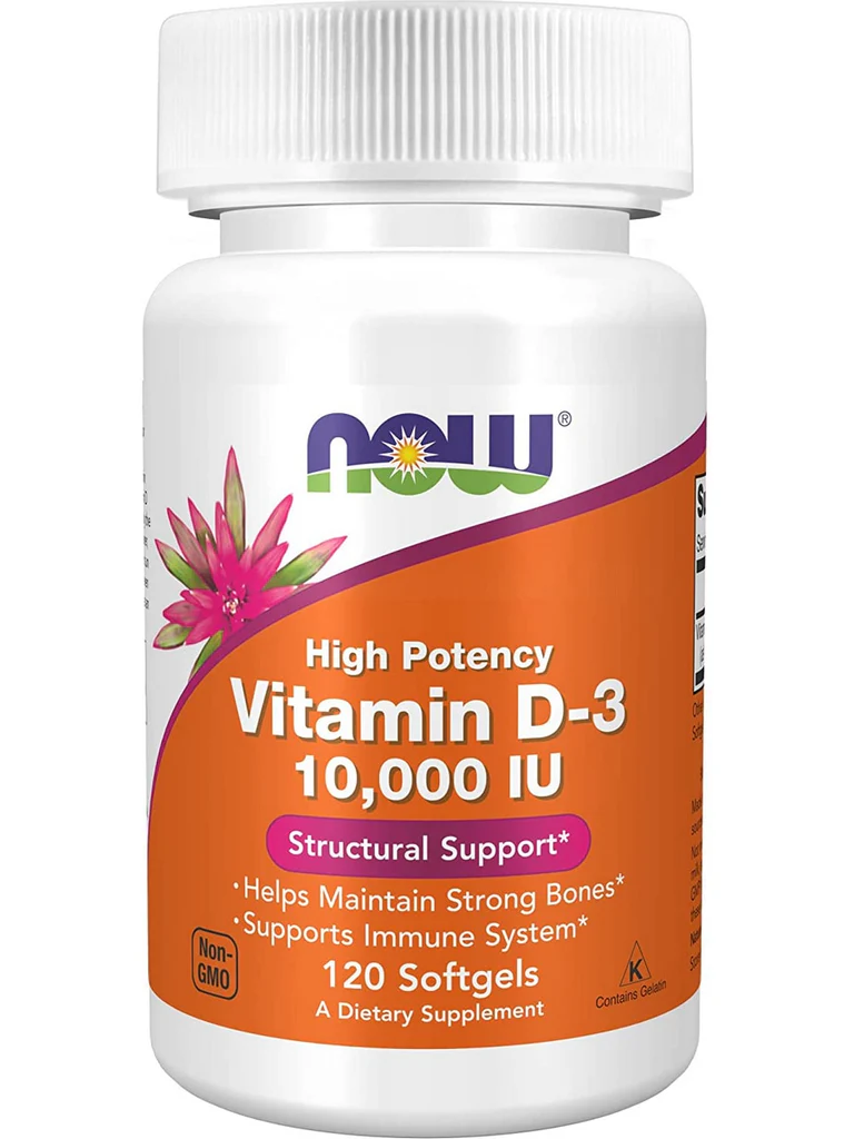 NOW Foods Vitamin D3 10.000 IU 120 capsule moi