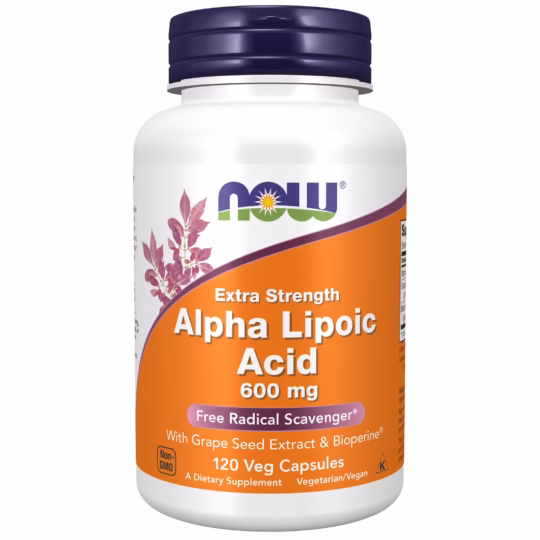 NOW Foods Alpha Lipoic Acid 600 mg, 120 capsule vegetale