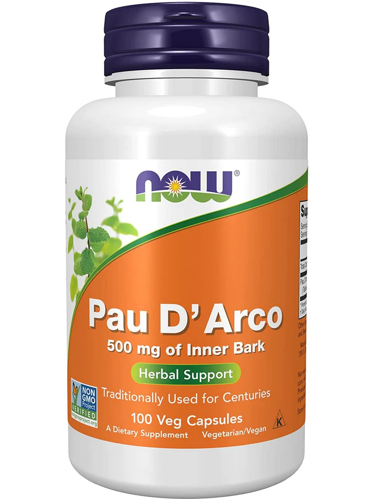 NOW Foods Pau D’Arco 500 mg 100 capsule vegetale