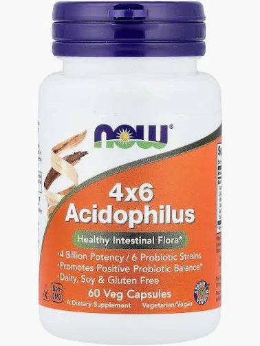 NOW Foods 4x6 Acidophilus 60 capsule vegetale