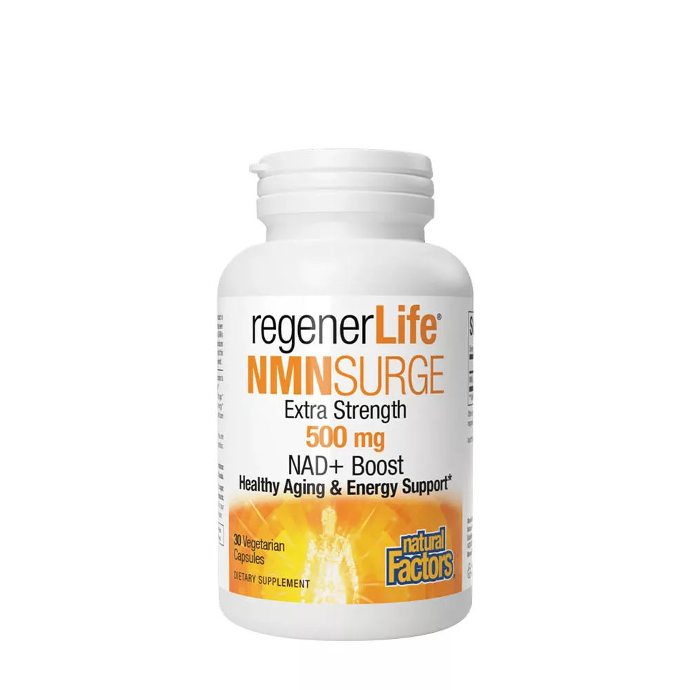 Natural Factors RegenerLife NMNSurge NAD+ Boost 500 mg 30 capsule vegetariene