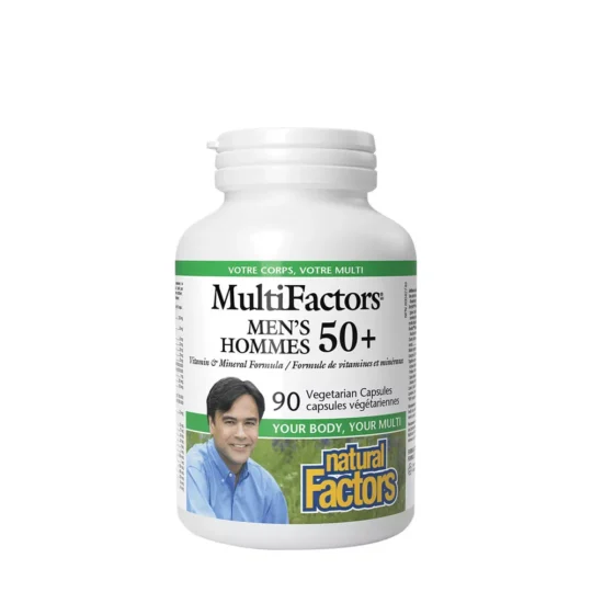 Natural Factors Men’s 50+ MultiFactors – 90 capsule vegetale