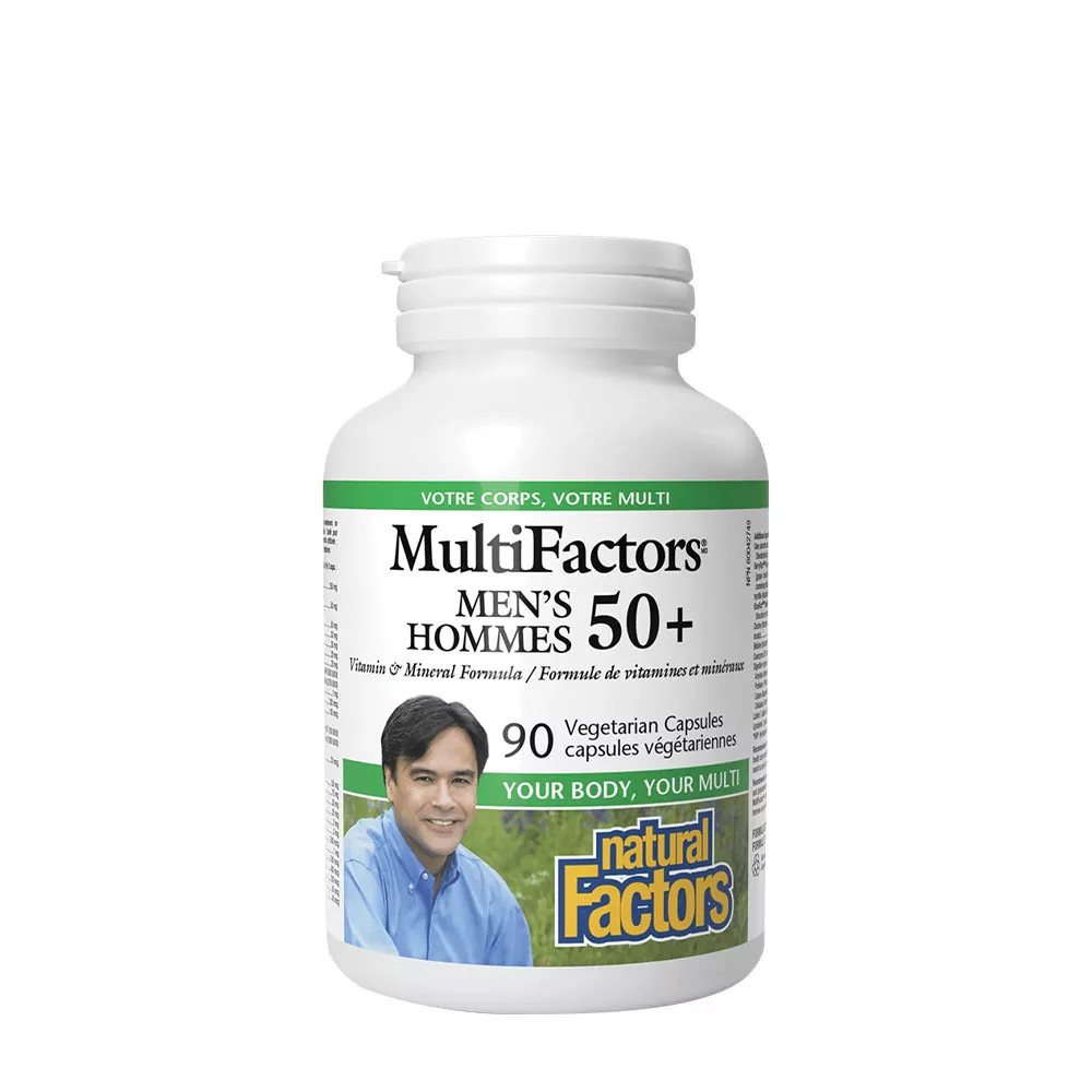 Natural Factors Men’s 50+ MultiFactors – 90 capsule vegetale Natural Factors Men’s 50+ MultiFactors – 90 capsule vegetale