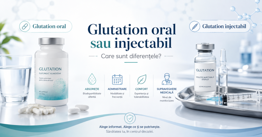 glutation oral sau injectabil