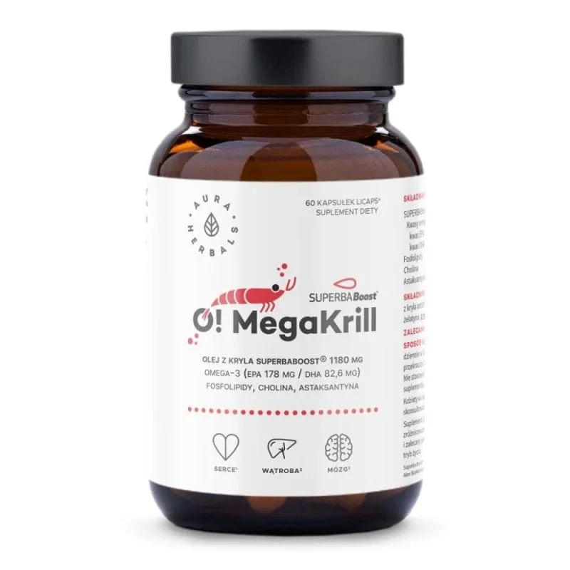 Aura Herbals O! MegaKrill 1180 mg - 60 capsule Aura Herbals O! MegaKrill 1180 mg - 60 capsule