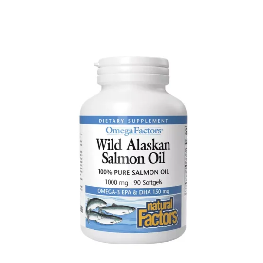 Ulei de Somon Sălbatic Alaska Natural Factors – 90 Capsule