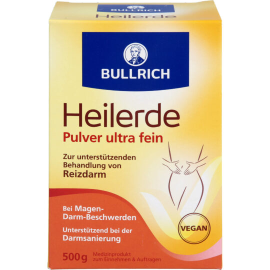 Bullrich Argilă Minerală Naturală Ultrafină – Pulbere pentru Administrare Internă, 500 g