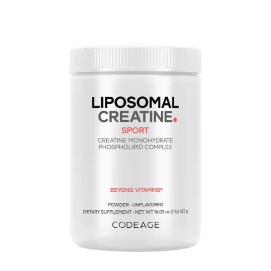 Codeage Sport – Creatină Lipozomală Pudră, Fără Aromă, 150 g